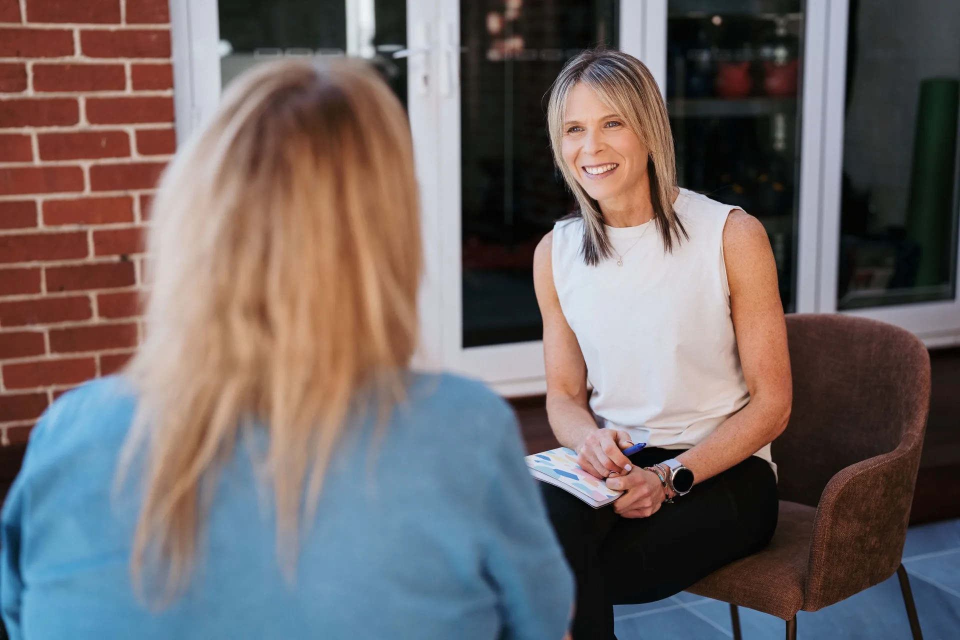 Health coaching session