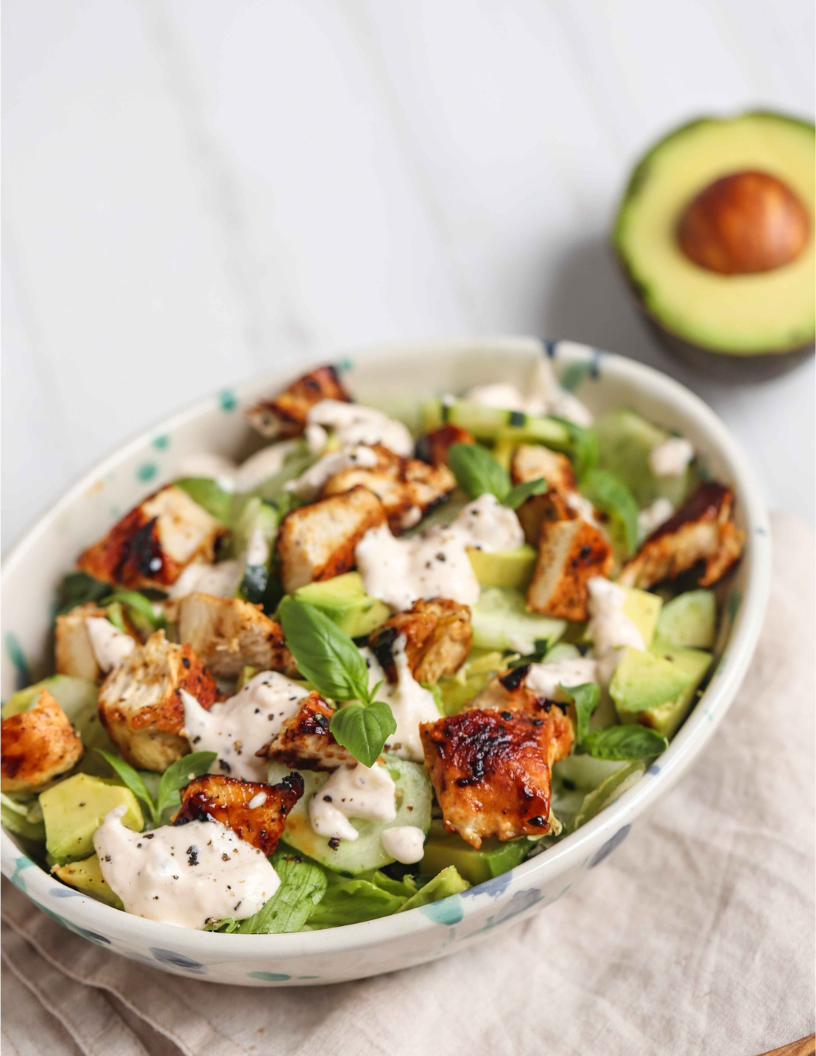 Chicken, Avocado & Cucumber Salad
