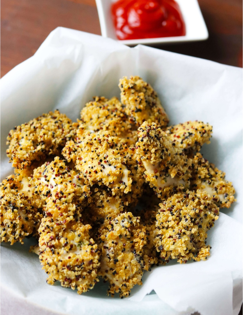 Baked Quinoa Chicken Nuggets