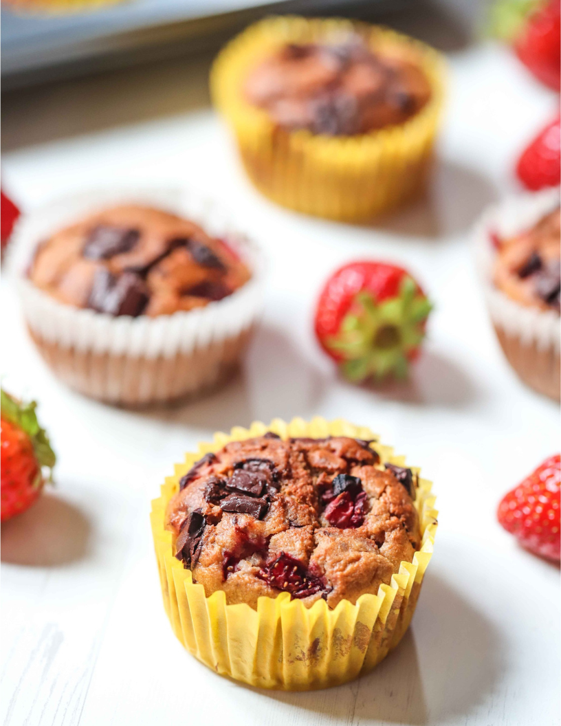 Protein Strawberry Muffins
