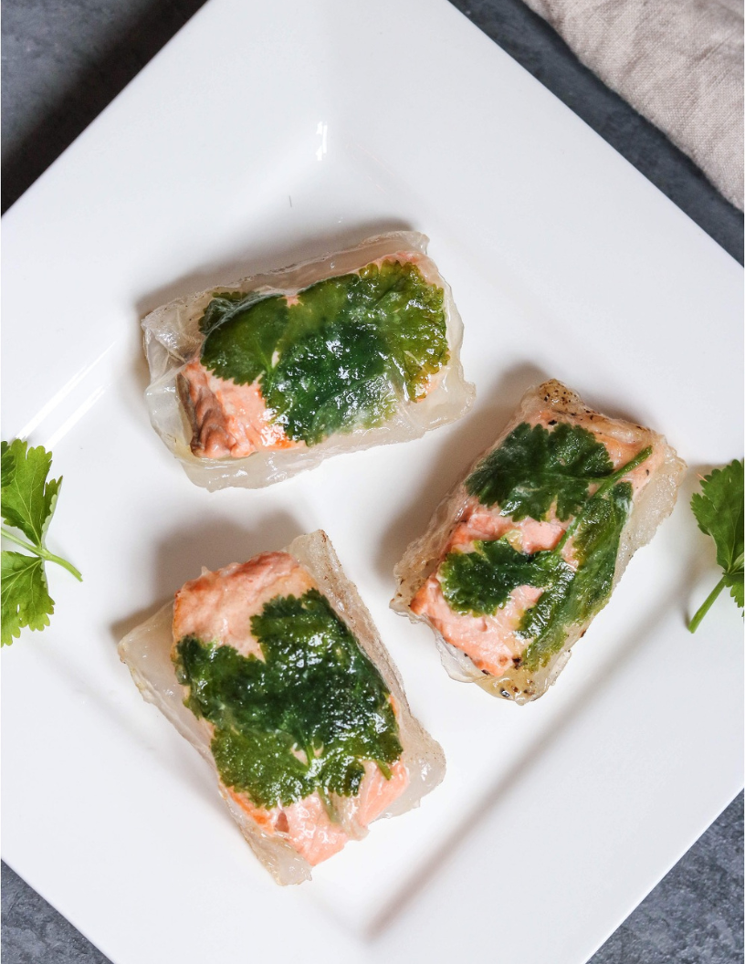 Easy Salmon Spring Rolls