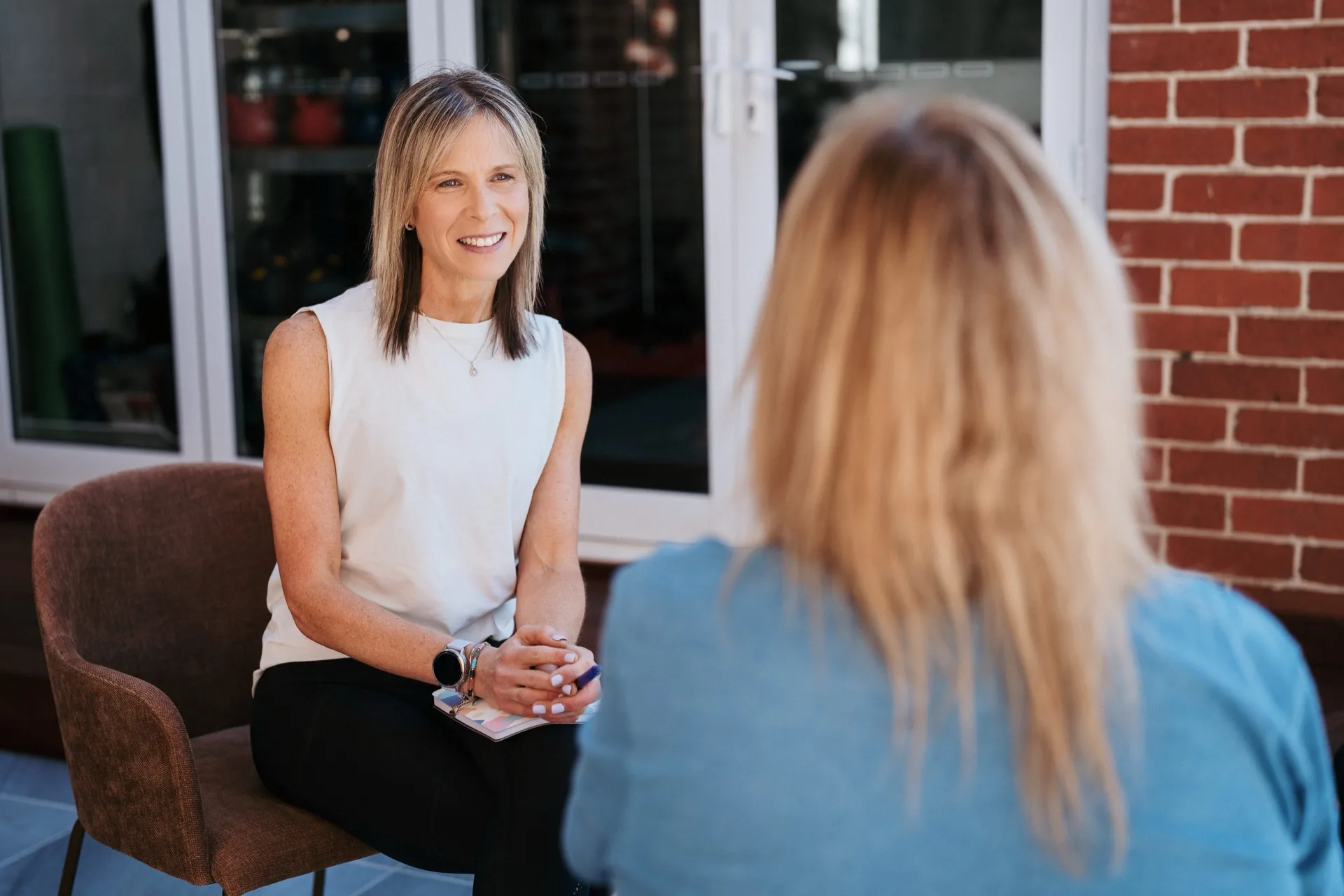 Keren coaching a client